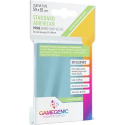Gamegenic Matte Standard American-Sized Boardgame Sleeves 59x91 mm Clear (50 Sleeves)
