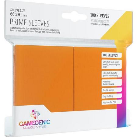TCG Prime Sleeves 66 x 91 mm - Orange (Standard Size/100 Stuks) SLEEVES