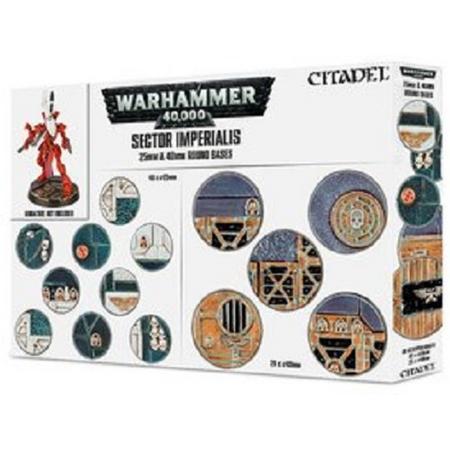Warhammer 40,000 - Sector Imperialis (25 & 40mm Round Bases - 60 stuks)