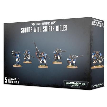 Warhammer: Space Marines - Scout With Sniper Rifles - 48-29