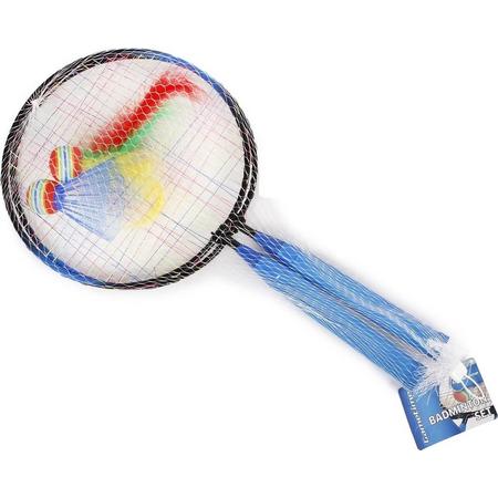 Gametime Badmintonset Met Shuttle 44 X 22 Cm Blauw 4-delig