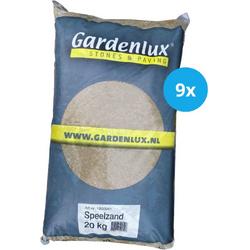 Gardenlux Speelzand - voor Zandbak - Gecertificeerd - Voordeelverpakking 9 x 20 kg