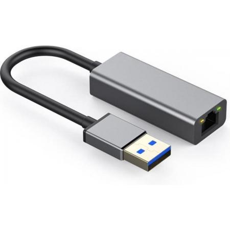 Garpex® USB-A naar RJ45 Fast Ethernet LAN adapter  - USB3.0 to Internet RJ45 Poort/LAN Netwerk - 10/100/1000 Mbps - Apple Macbook Pro - Dell XPS - Lenovo - Samsung - Chromebook - HP