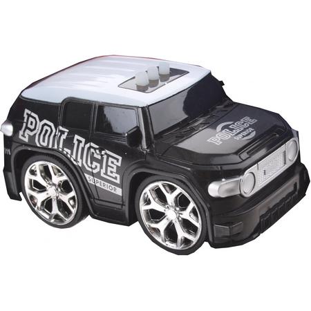 Gearbox Politieauto Met Geluid Zwart 12 Cm