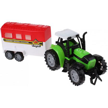Gearbox Tractor Met Aanhanger Groen 36 Cm