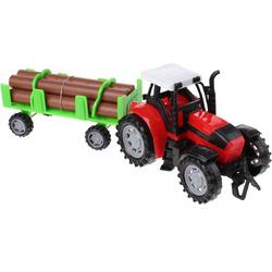 Gearbox Tractor Met Aanhanger Rood 36 Cm