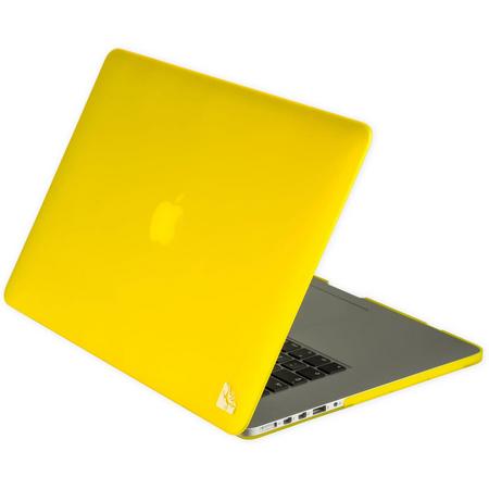 Gecko Covers Clip On hoes voor MacBook Pro 15 inch Retina - Geel