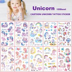Sticker Tattoo Unicorn - Sticker Tattoo Kids - Nep Tattoo - Nep Tatoeage - Unicorn Accessoires - Unicorn Thema - Eenhoorn Tattoos - Eenhoorn Nep Tattoo - Unicorn Sieraden - Unicorn Cadeau - Verjaardagscadeau - Tijdelijke Tattoos