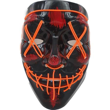 The Purge Led Licht Masker Oranje