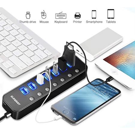 Usb 3.0 Hub voor Ps4 - Xbox one - PC - 4 ports - Ps4 slim/Ps4 pro