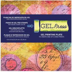 Gel Press Printing Plate, Vierkant, 15x15cm, voor het Monoprinten van Kaarten en Scrapbook lay-outs – set van 12
