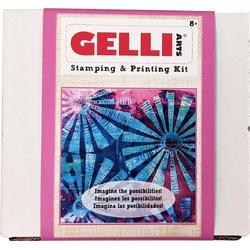 Gelli Arts Stamping & Printing Kit - stempel en monoprint set