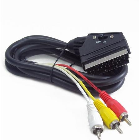 CablExpert CCV-519-001 - Adapterkabel RCA - SCART (3x tulp)