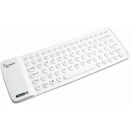 Gembird Bluetooth Oprolbaar Keyboard - Wit