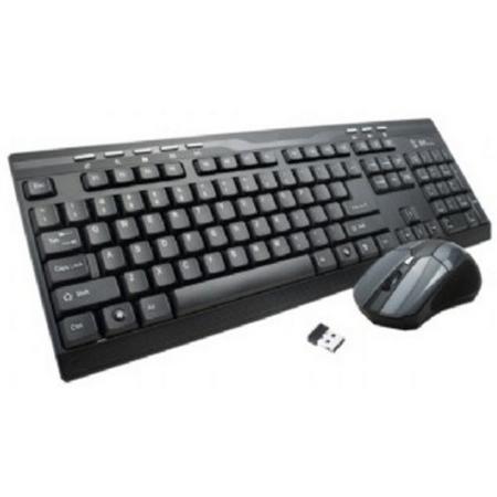 Gembird KBS-DB1 RF Draadloos Amerikaans Engels Zwart toetsenbord