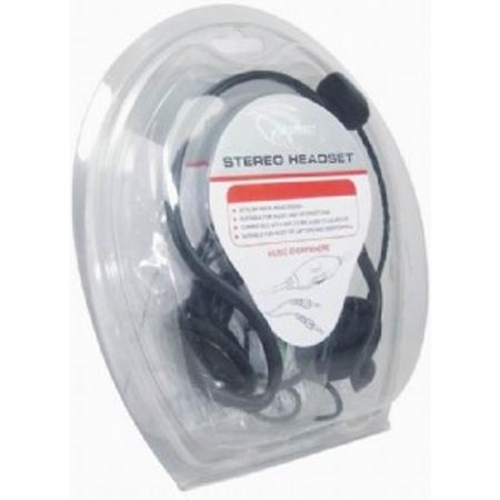 Gembird MHS-108 Stereofonisch Neckband Zwart hoofdtelefoon