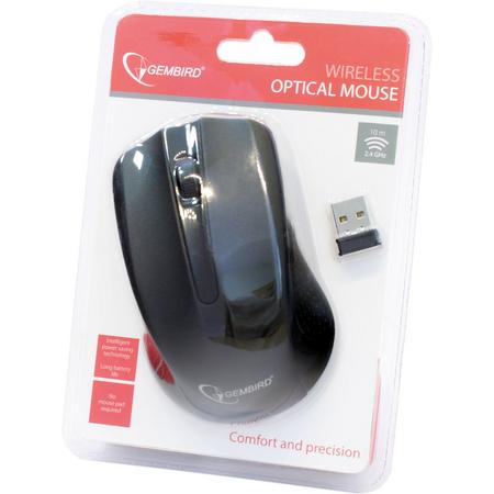 Gembird MUSW-101 - Draadloze muis, zwart