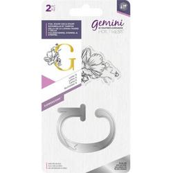 Gemini Metalen folie stempel & Clearstamp - Expressions - Letter G