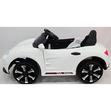 Porsche model Wit Elektrische kinderauto 12V met afstandsbediening