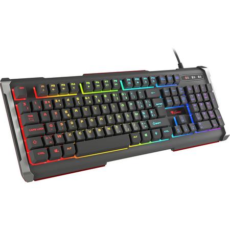 Genesis Rhod 400 - RGB Gaming toetsenbord BE layout - Met RGB verlichting - Zwart