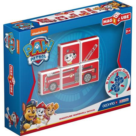 Geomag MagiCube Paw Patrol Marshall Fire Truck - 5 delig