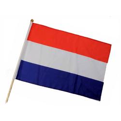 Zwaaivlag Nederland van stof