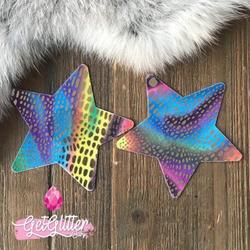 GetGlitterBaby - Body Jewels / Festival Glitters  / Plak Sterren voor Lichaam - Regenboog