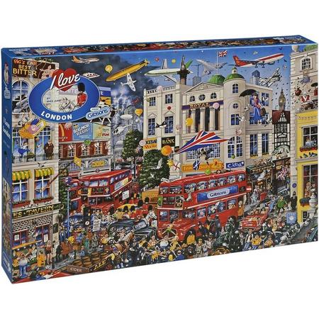 I Love London Jigsaw Puzzle (1000-Piece)