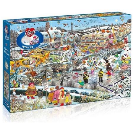 I Love Winter Jigsaw Puzzle (1000-Piece)