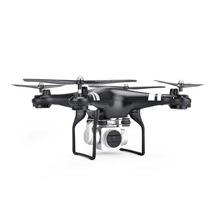 Quadcopter Drone (1080p full HD electrisch roteerbare camera & Smartphone besturing) - Black
