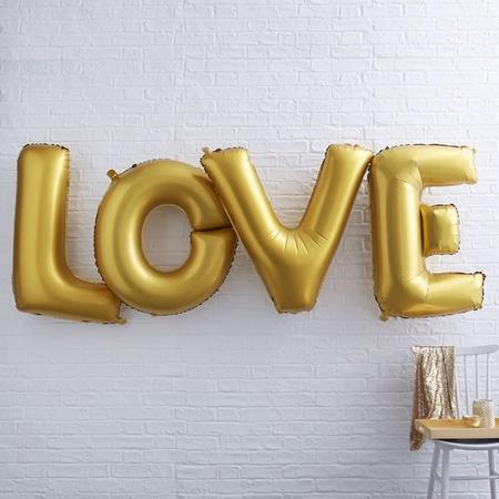 Ballonnen - Love - Goud