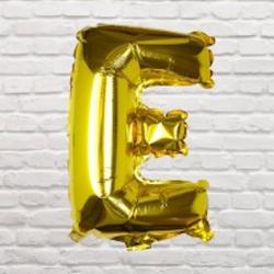 Balloon - Gold Foil Letter - E