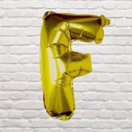 Balloon - Gold Foil Letter - F