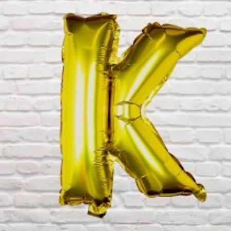 Balloon - Gold Foil Letter - K