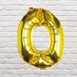 Balloon - Gold Foil Number - 0