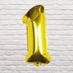 Balloon - Gold Foil Number - 1
