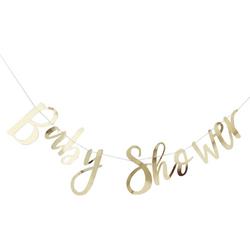 Baby Shower slinger goud (1.50 meter)
