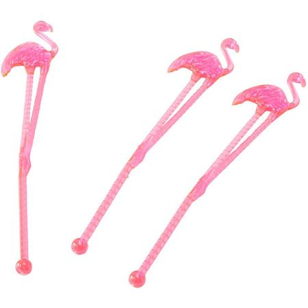 Flamingo roerstaafjes (15 stuks)