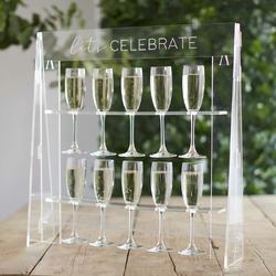 Ginger Ray - Lets Celebrate Acrylic Drink Stand - A Touch Of Pampas