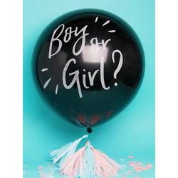 Gender Reveal Ballon confetti Boy or Girl?