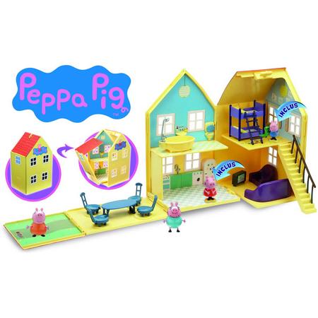 Peppa Pig - de luxe huis met 2 speelfiguren