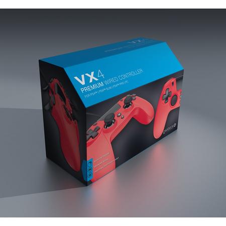 Gioteck VX4 Wired Red Controller (PS4 & PC)