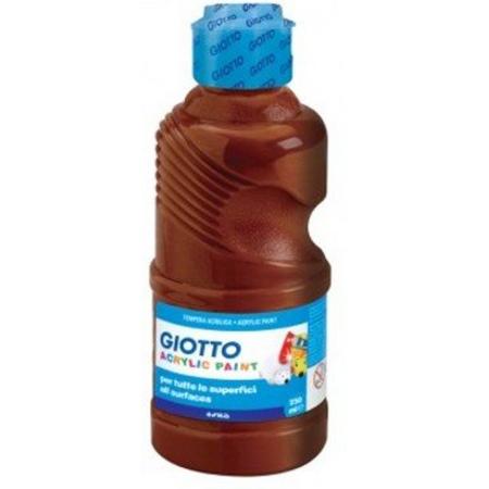 Giotto Bottle 500 ml Giotto poster paint Brown