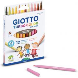 Giotto huidskleur stiften - 12 stuks - Huidskleurstiften / Skintone pencils / Turbo Color stiften