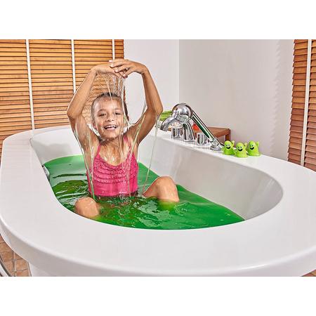 Verandert je badwater in griezelig groen slijm! Maak je eigen slijmbad! Na het badplezier wordt het slijm met veel water verdund en gewoon afgevoerd! Bath Slime!