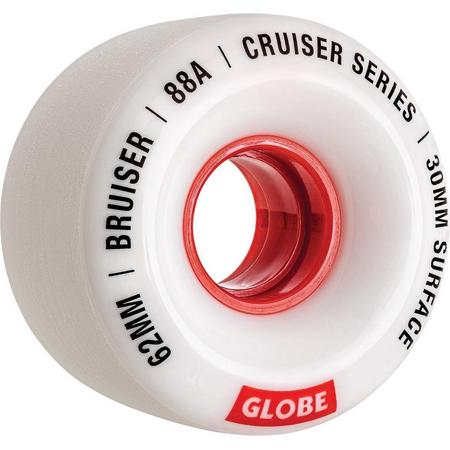 Globe Bruiser 88A wielen 62 mm white red