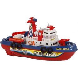 brandweerboot met waterfunctie 26 cm rood