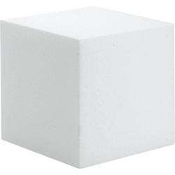 Piepschuim hobby knutselen vormen/figuren kubus blok van 15 x 15 cm