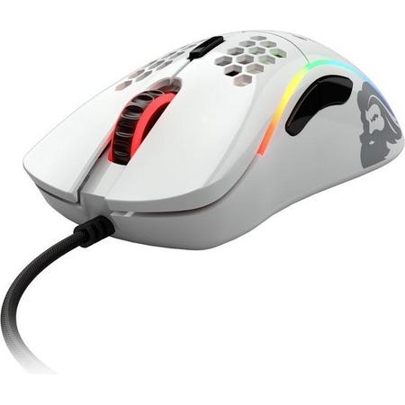 Glorious PC Gaming Race Model D Gaming-Maus - Wit, glanzend