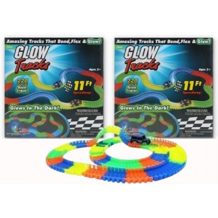 Glow Tracks XXL 6.70 meter racebaan met 2 auto’s